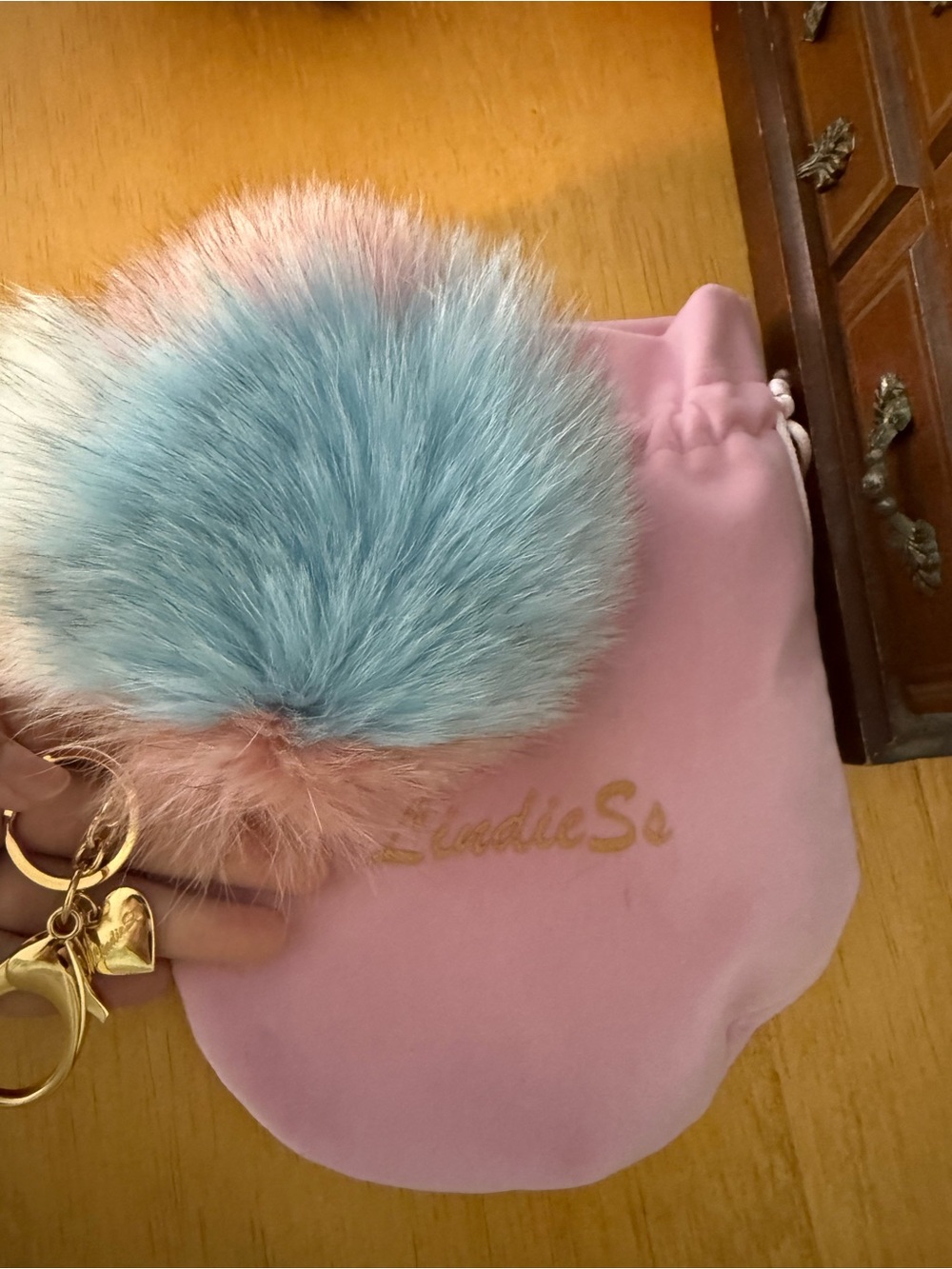 Lindiess Red White and Blue Bag Charm - Picture 3 of 3